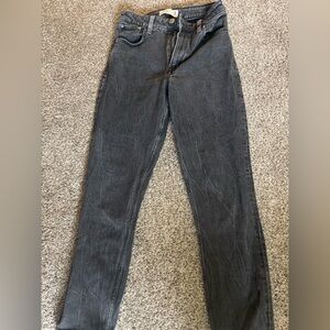 Abercrombie & Fitch High Rise Gray Jeans